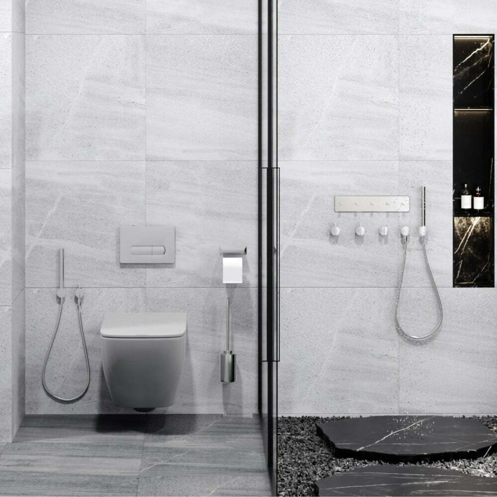 Gạch giả đá stone 60×60 cặp màu Bộ sưu tập