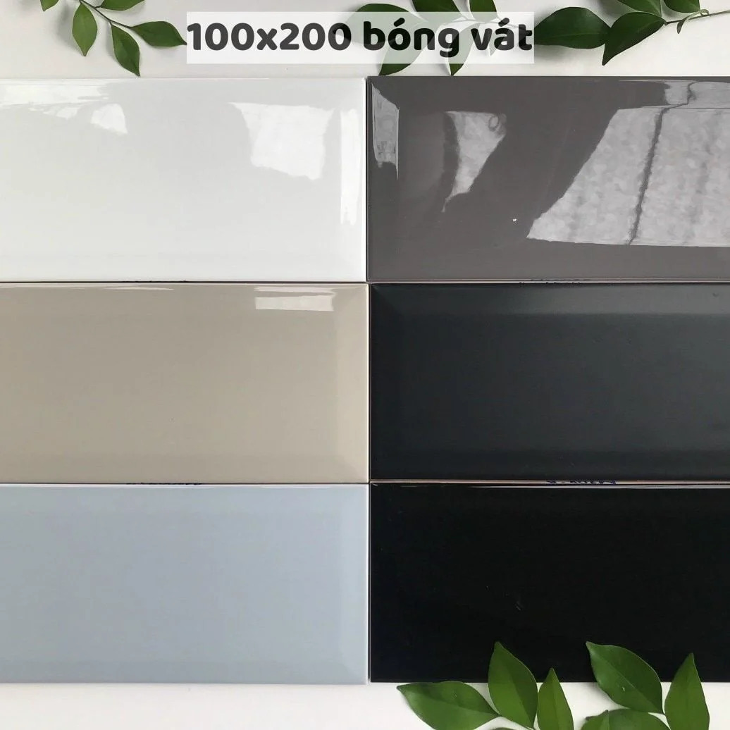 Gạch thẻ 100×200 bóng vát cạnh