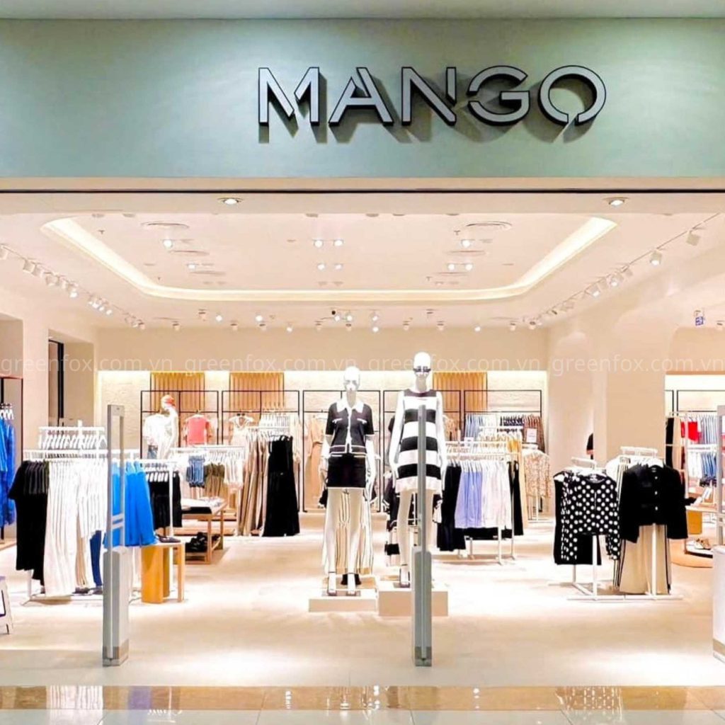 Cửa hàng thời trang Mango Vincom Thảo Điền sử dụng gạch ốp lát cao cấp Greenfox.