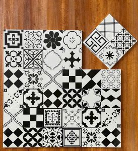 Gạch Bông GF.F068 Bộ Mix Đen Trắng (300x300mm)