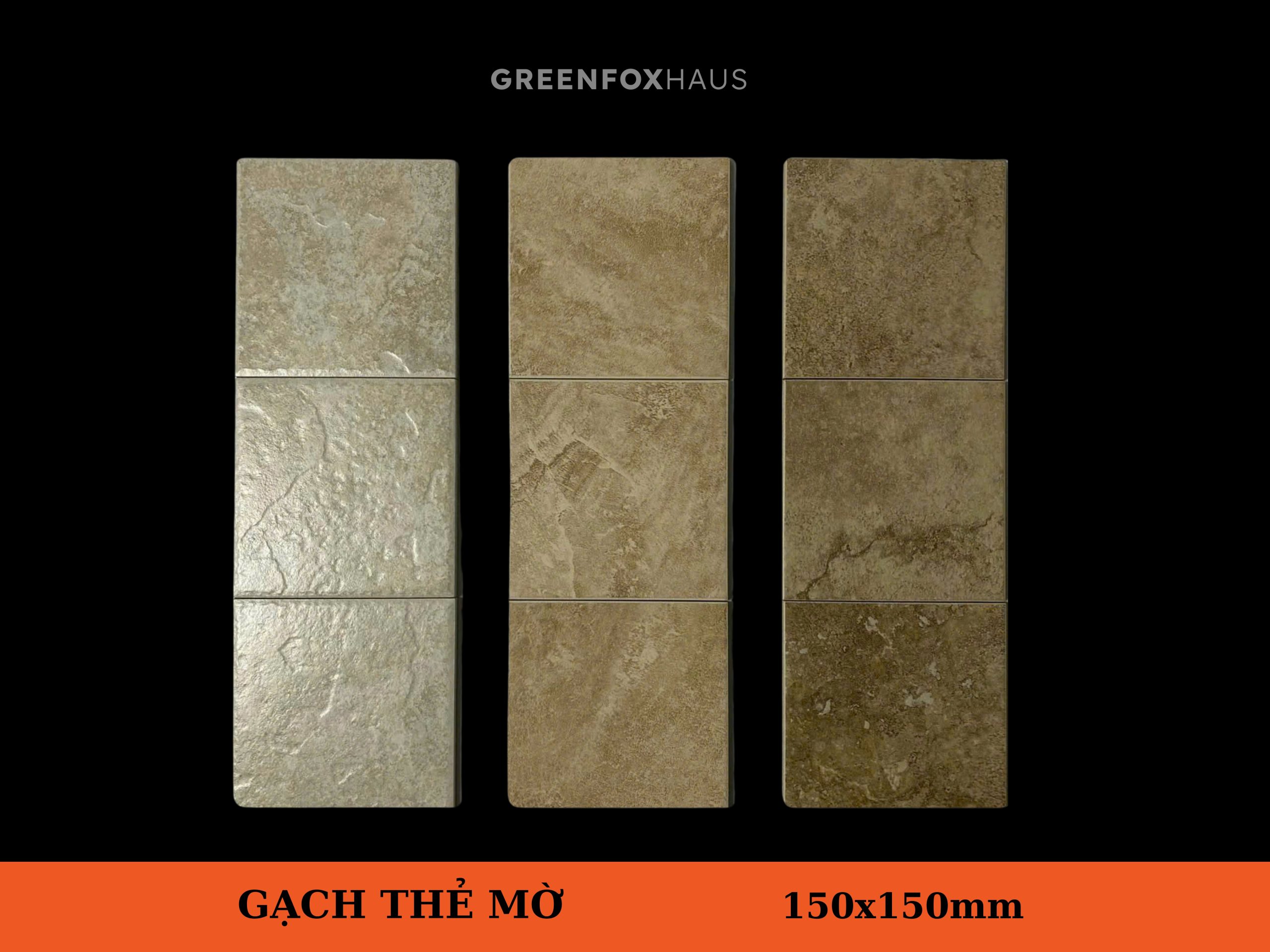 GẠCH THẺ MỜ 150x150mm