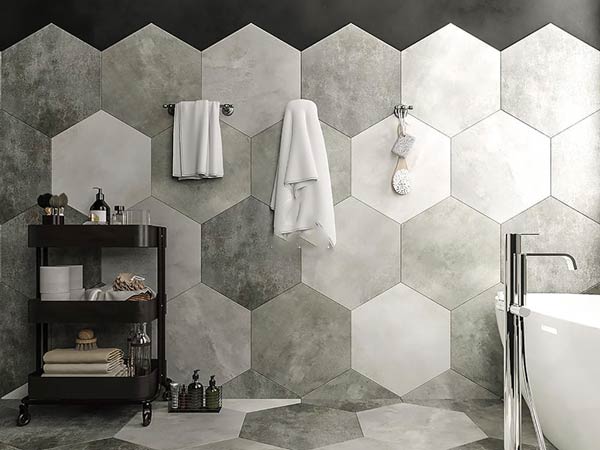 Gạch Trang Trí LỤC GIÁC CEMENT (200x230mm)