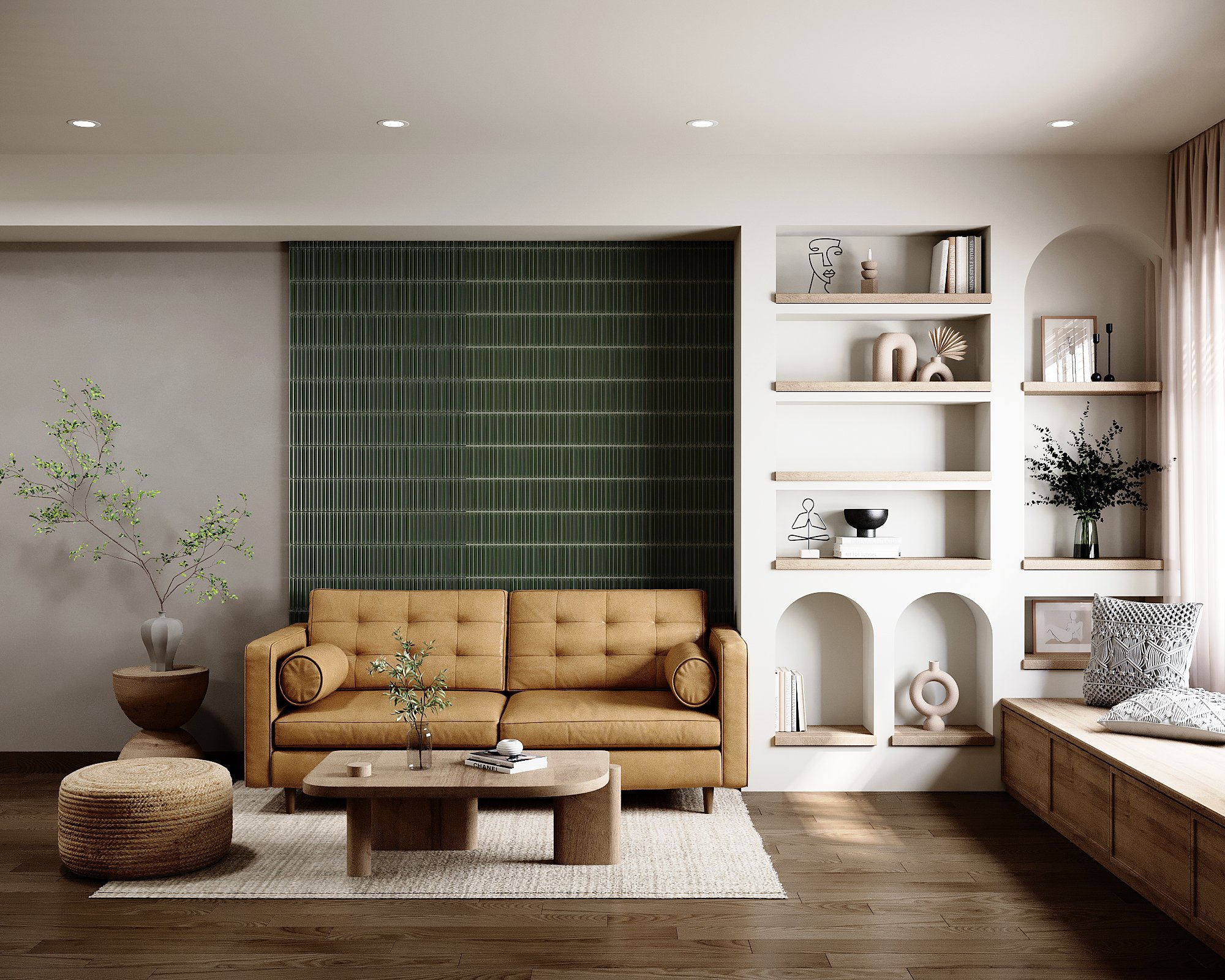 Gạch Trang Trí Mosaic Thanh Đũa GF.145-14