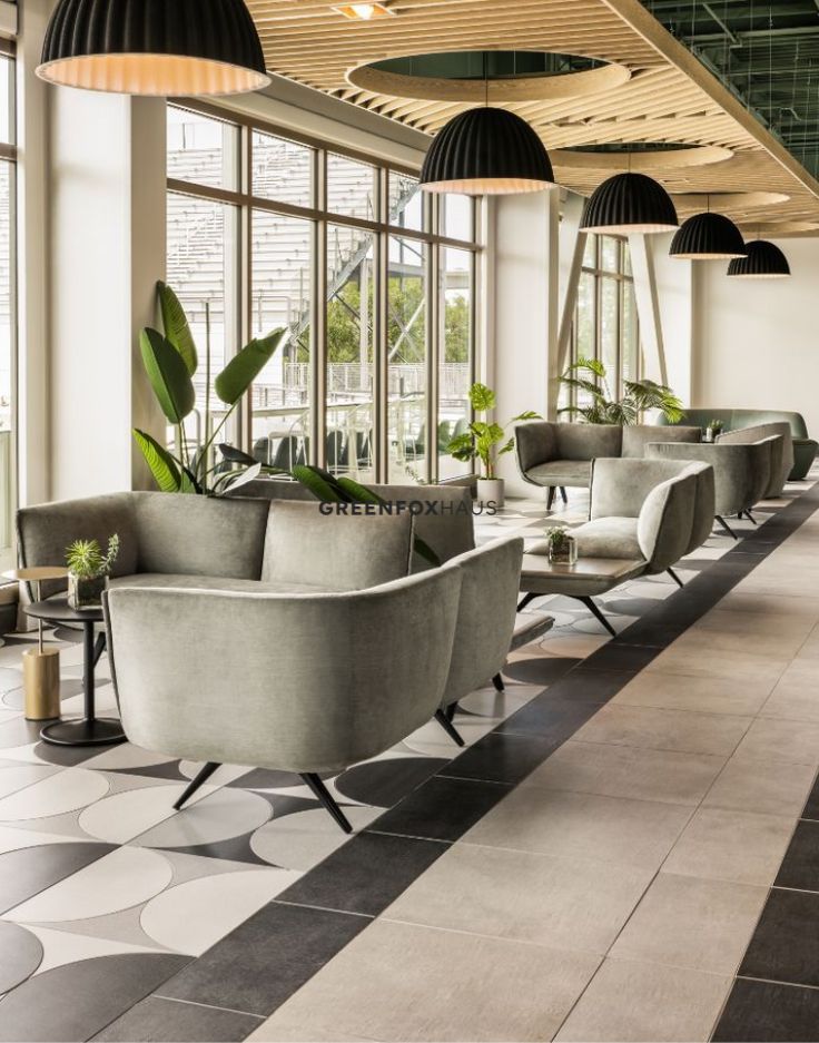 Gạch ốp lát sàn quán café phong cách hiện đại