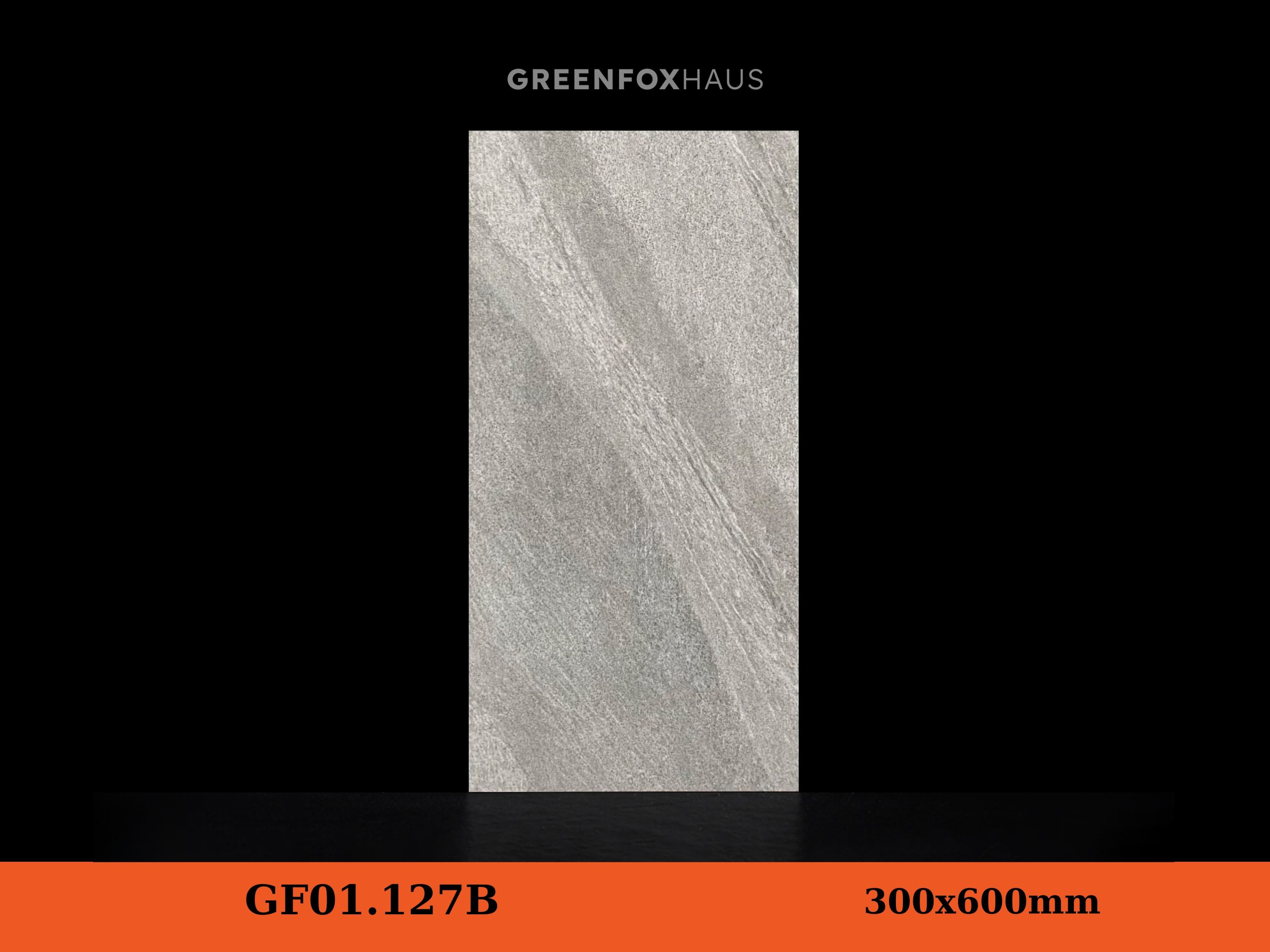 Gạch Ốp Tường Matt Giả Đá Xám Đậm GF01.127B (300x600mm)