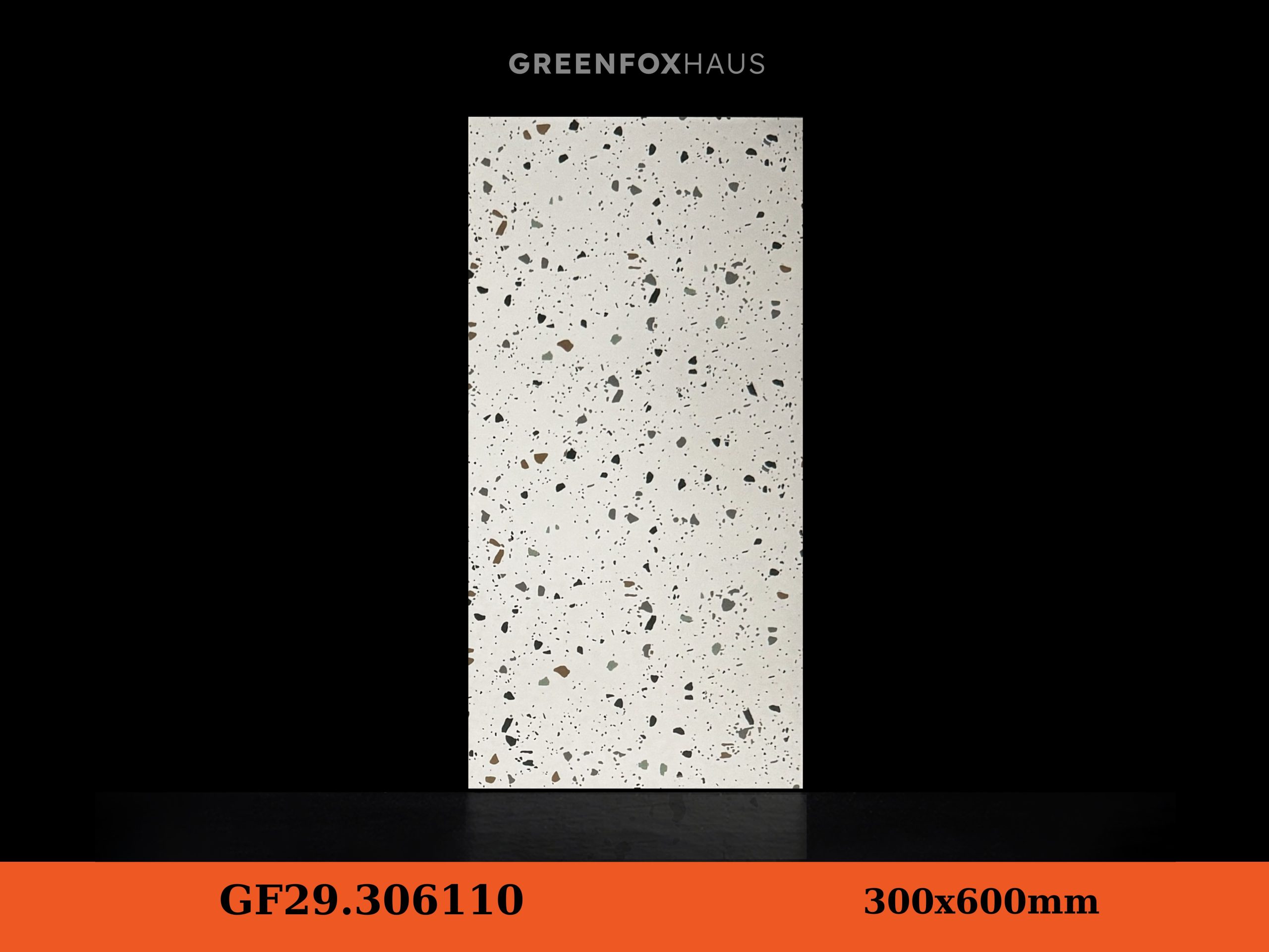 Gạch Lát Nền MATT Vân Terrazzo Màu Trắng Xám GF29.306110 (300x600mm)