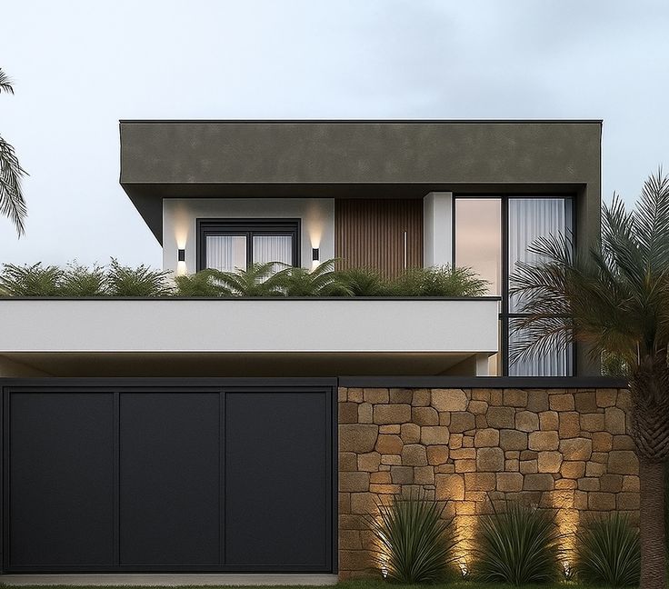 mẫu gạch ốp mặt tiền giả đá gạch tông kem dưới nắng cho hiệu ứng ấm, bề mặt mịn có lấm tấm nhẹ giống đá/bê tông kiến trúc