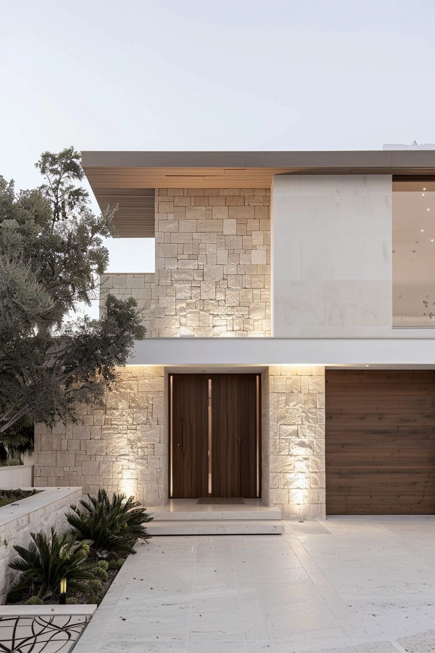 Gạch giả đá chẻ ốp mặt tiền – bền màu, tạo chiều sâu cho kiến trúc.