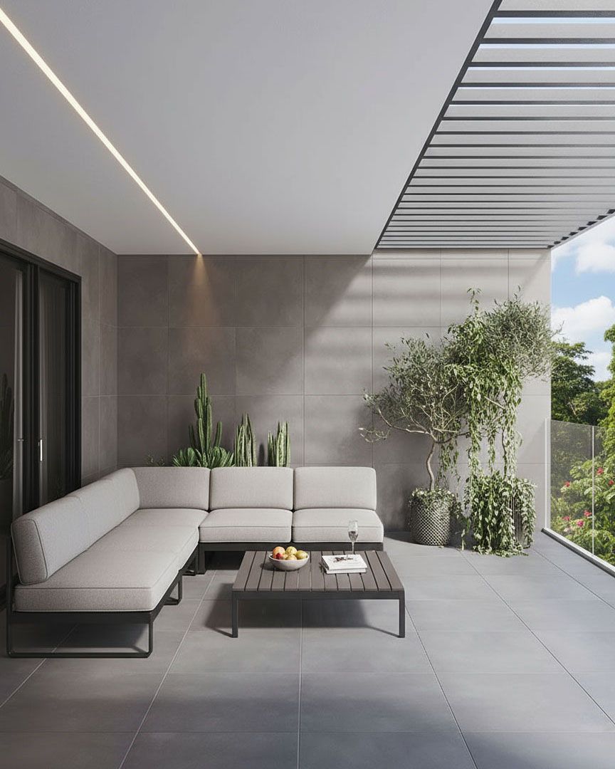 Gạch ốp tường ngoài trời bề mặt nhám nhẹ giúp mảng tường bền đẹp