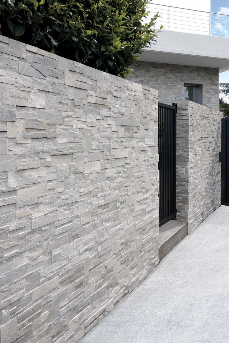 Giả Đá Xếp Lớp Xám Sáng : tông xám sáng sạch sẽ, bề mặt xếp lớp giúp hạn chế lộ bẩn và làm tổng thể hiện đại, gọn gàng.