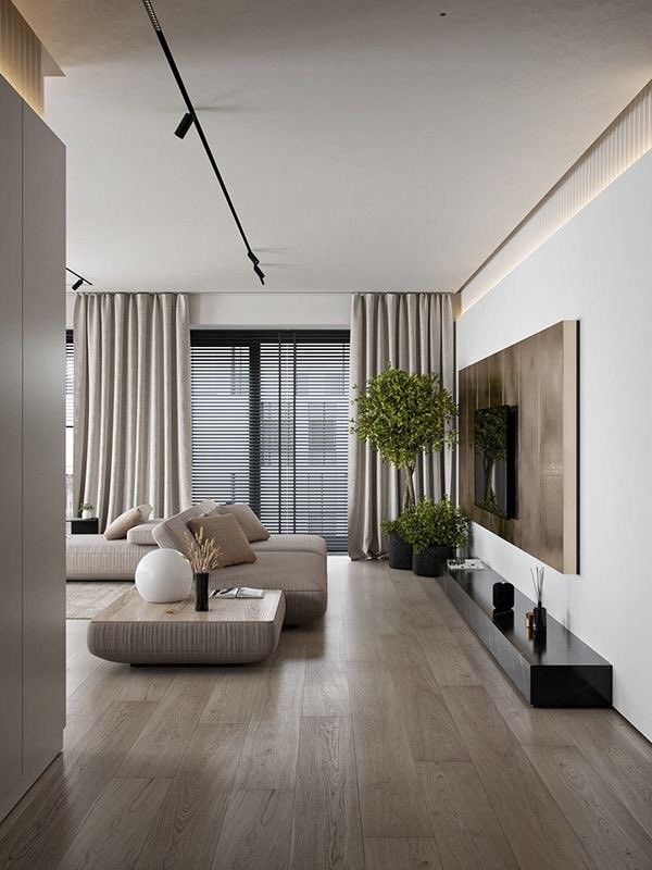 Gạch ốp khổ lớn vân xi măng, ít ron, nhìn gọn và sang