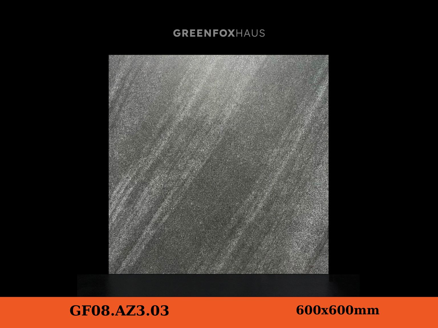 GẠCH ỐP LÁT MATT VÂN ĐÁ MỊN MÀU XÁM ĐẬM GF08.AZ3.03 (600x600MM)