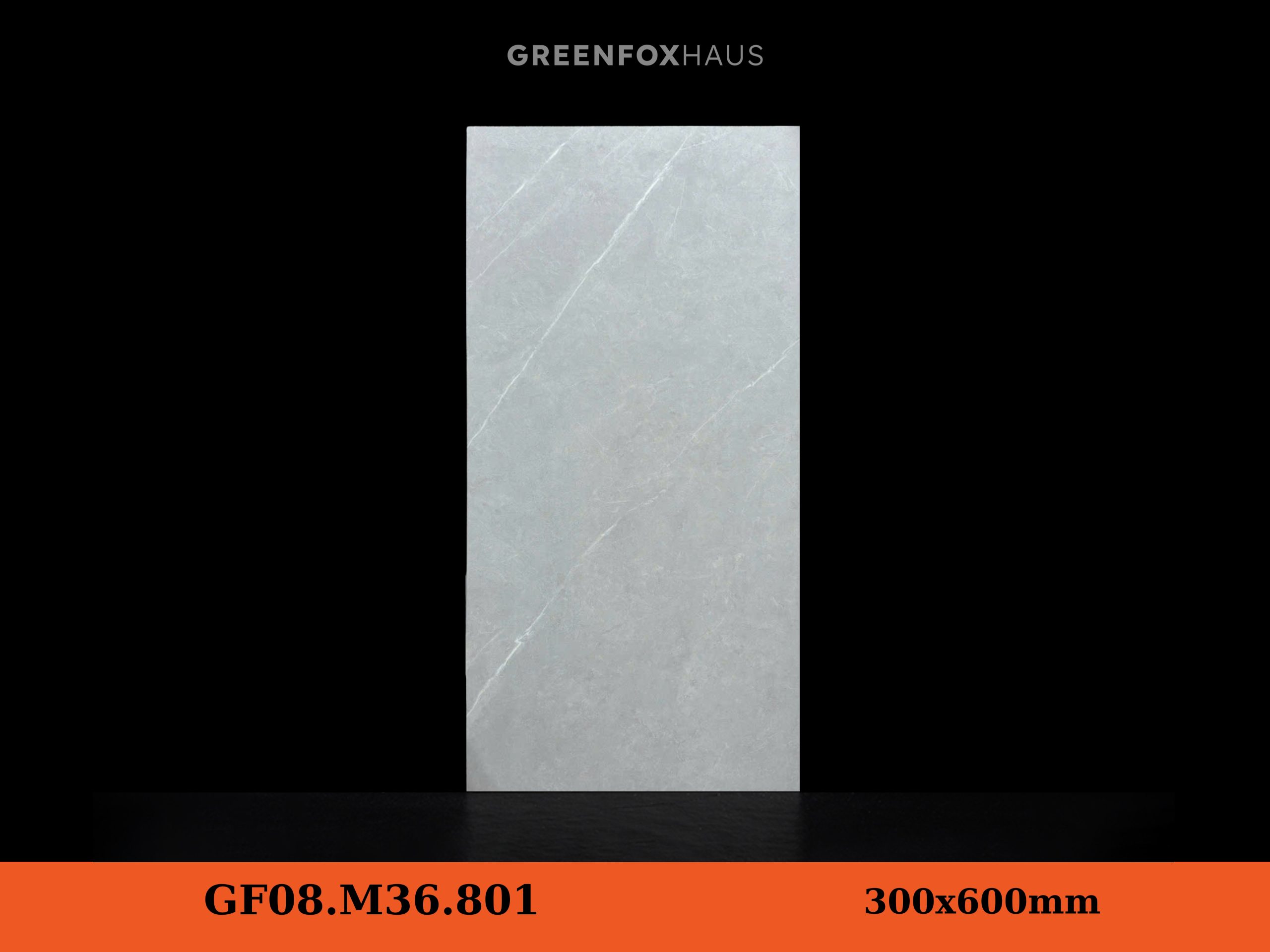 Gạch Ốp Lát Matt Vân Đá Màu xám nhạt GF08.M36.801 (300×600mm)