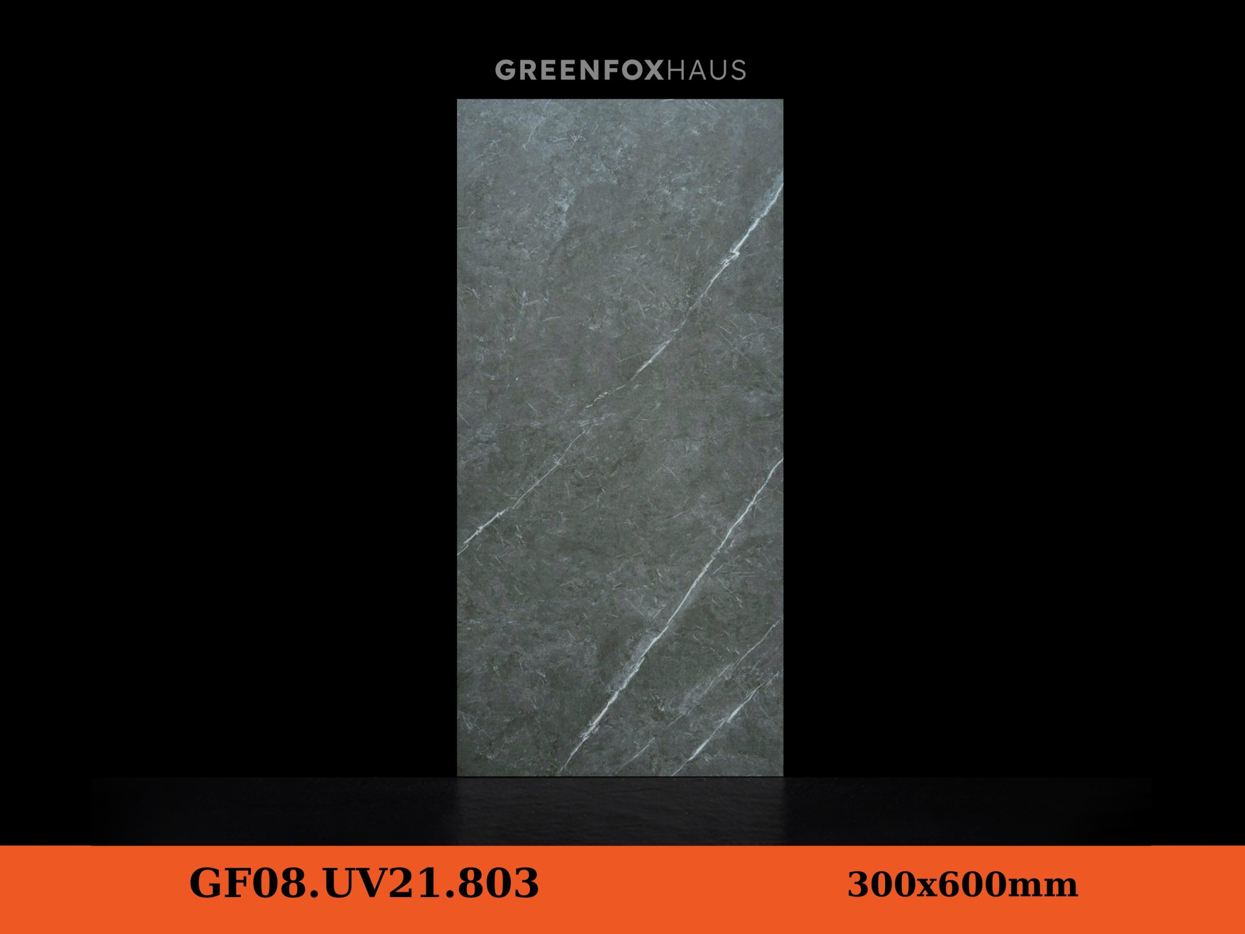 Gạch Ốp Lát Matt Vân Đá Màu xám đậm GF08.UV21.803 (300×600mm)