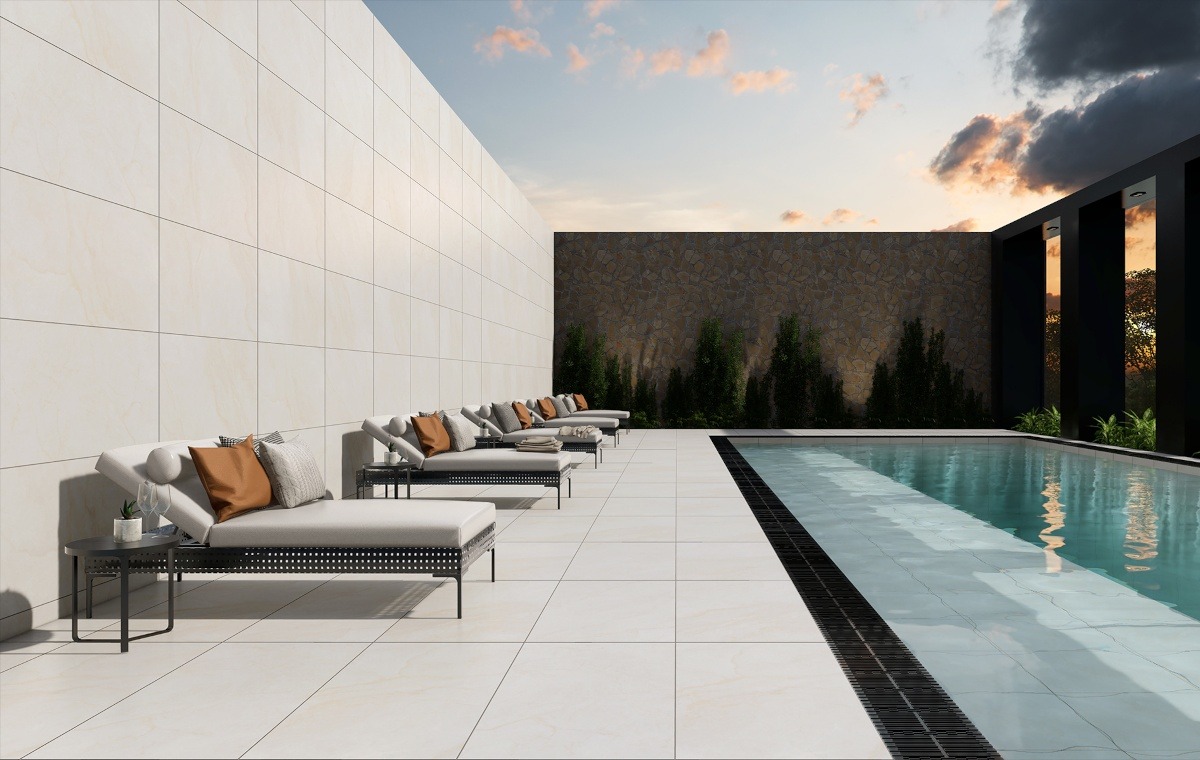 GẠCH ỐP LÁT MATT VÂN MARBLE TRẮNG KEM GF37.GDT01-CLARA (600x1200mm / 600x600mm)