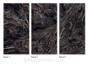 GẠCH KHỔ LỚN POLISHED VÂN ĐÁ ONYX ĐEN NÂU VÂN XOÁY 1200×2400MM GF37.GLX34 (BIG SLAB)