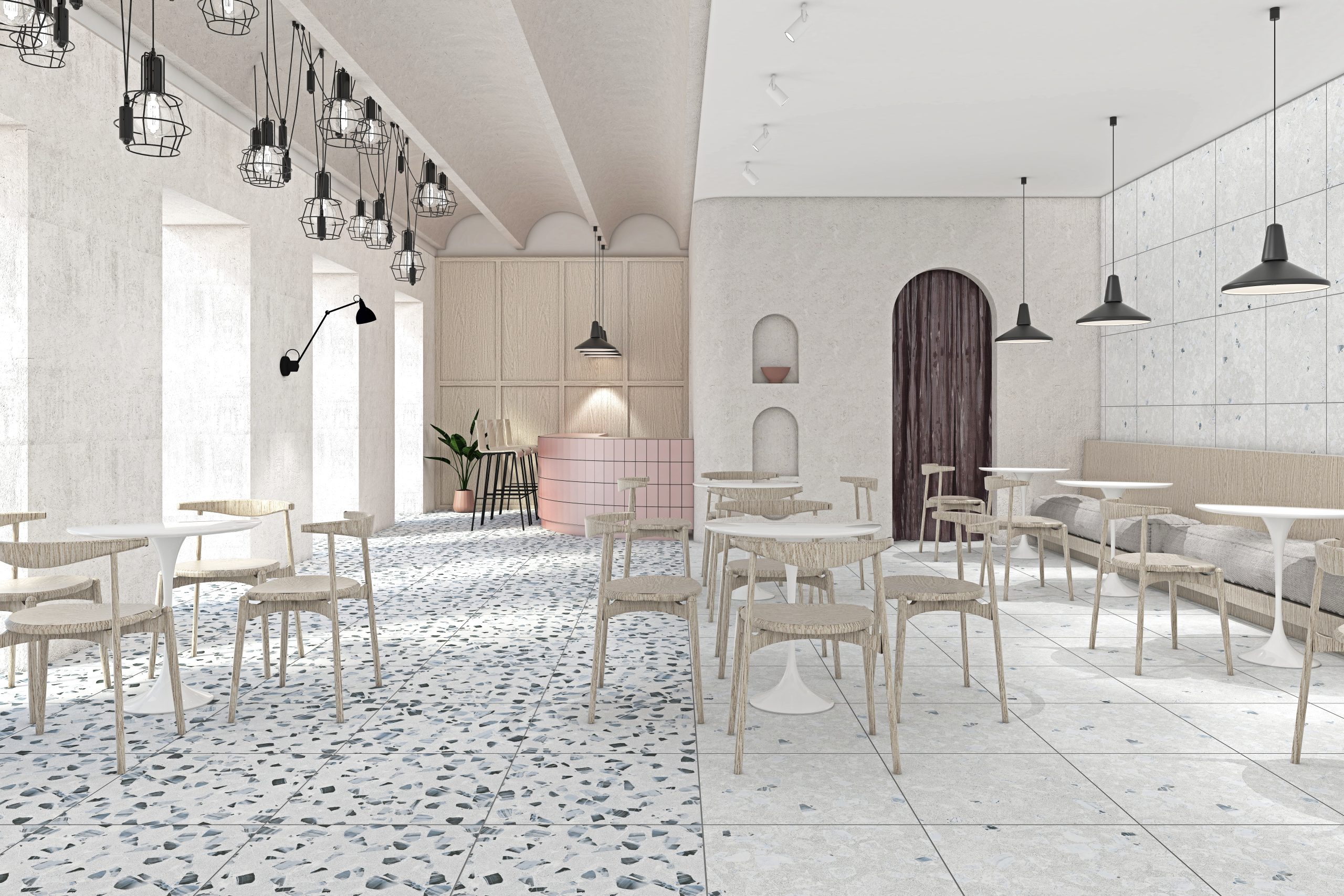 GẠCH ỐP LÁT MATT VÂN TERRAZZO MÀU TRẮNG XÁM GF37.GGE01 (600x600mm)