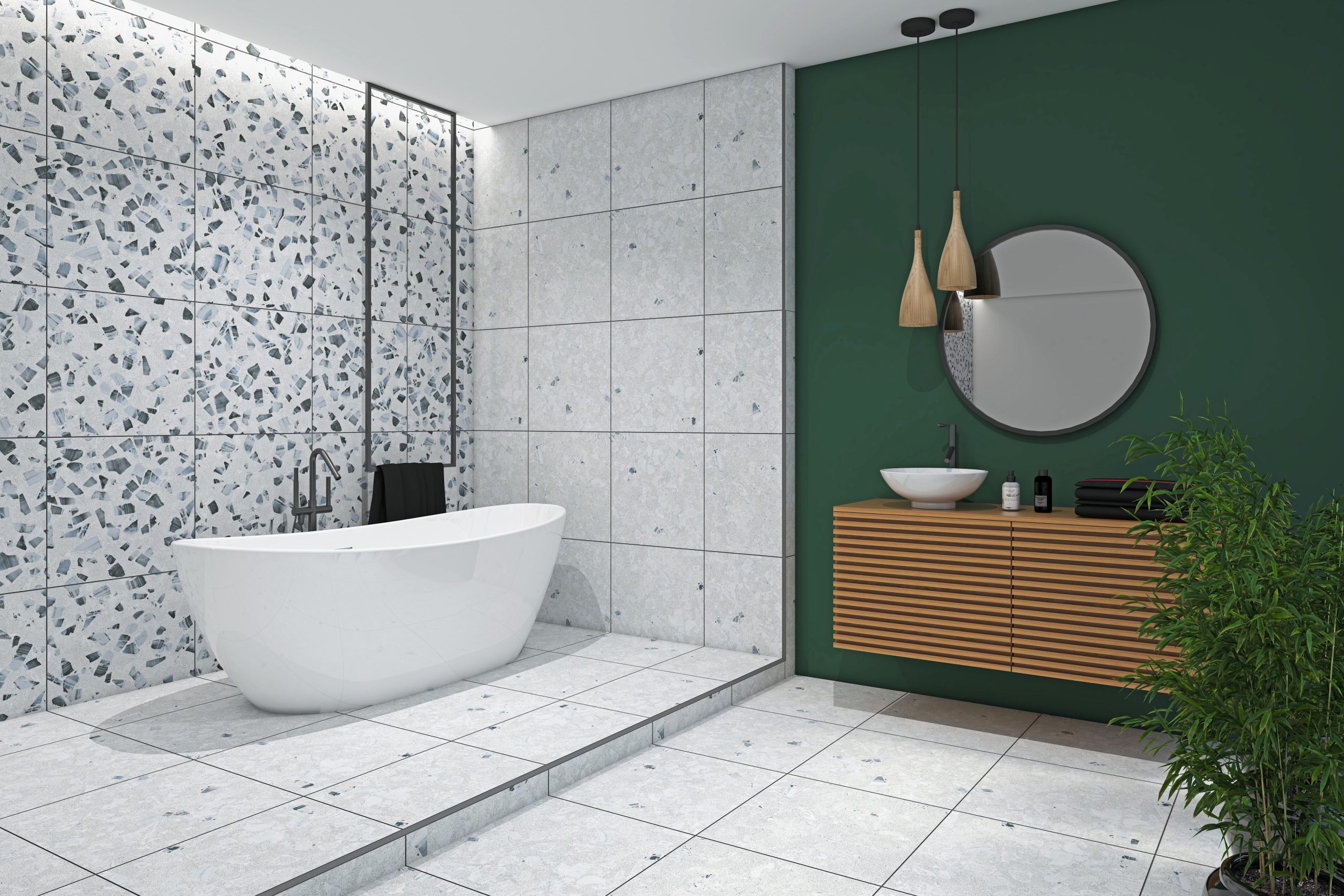 GẠCH ỐP LÁT MATT VÂN TERRAZZO TRẮNG XÁM GF37.GGE01DC (600x600mm)