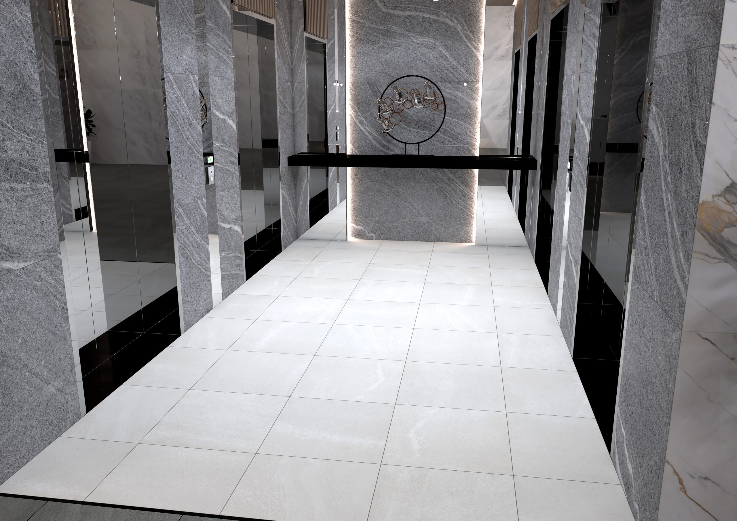 GẠCH ỐP LÁT MATT VÂN ĐÁ TRẮNG XÁM GF37.GGL01 (600x600mm / 300x600mm)