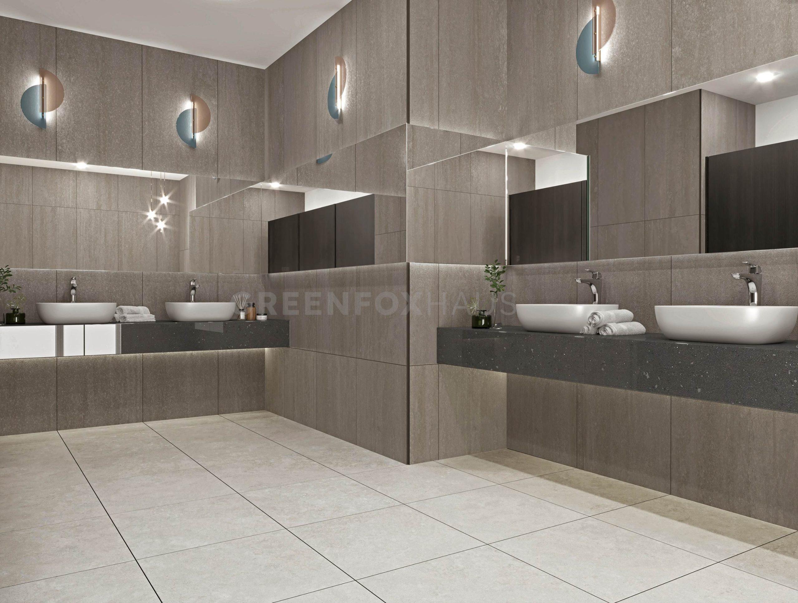 GẠCH ỐP LÁT MATT VÂN ĐÁ TRAVERTINE TONE KEM GF37.GGOY02 (600×600mm / 600×1200mm)