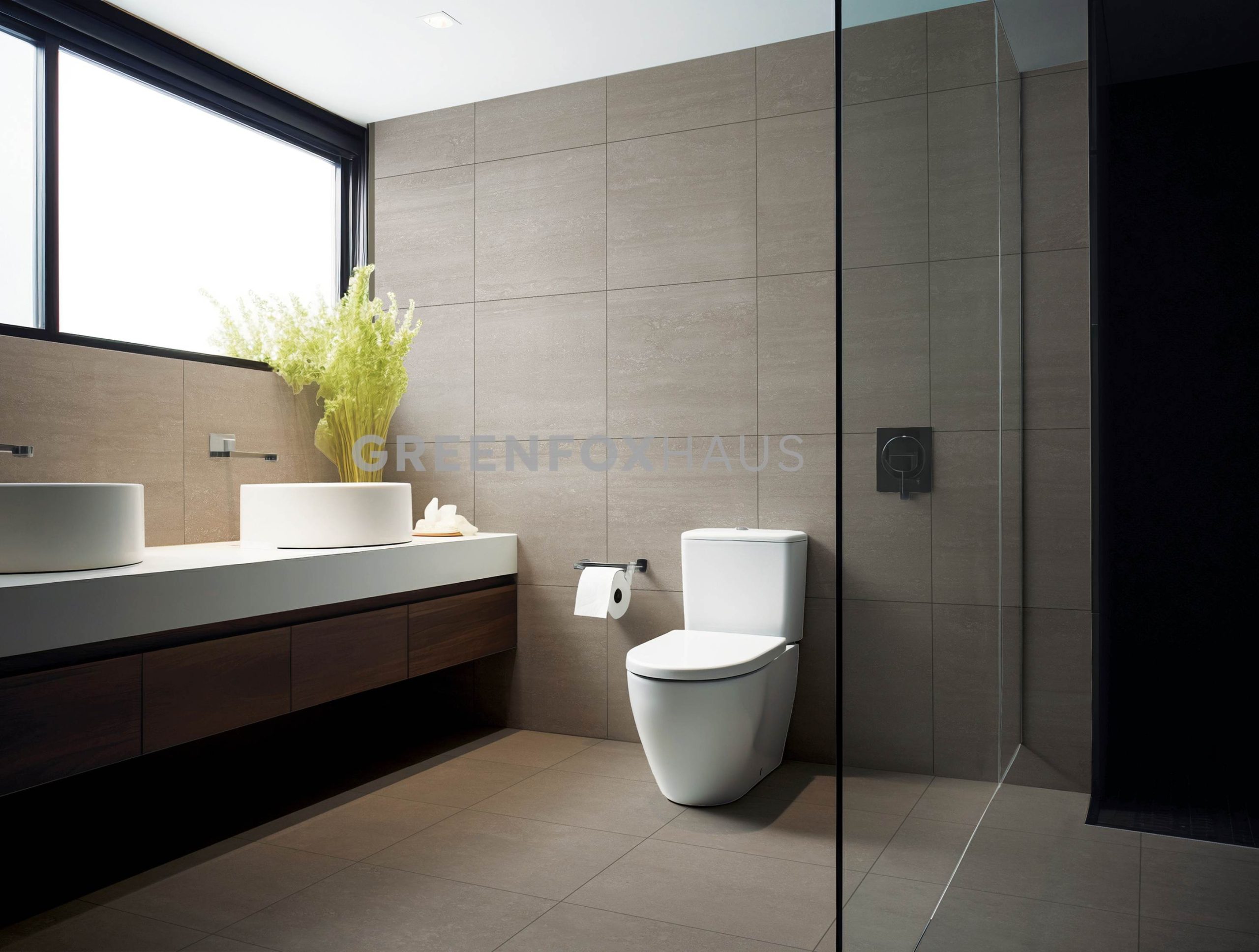 GẠCH ỐP LÁT MATT VÂN ĐÁ TRAVERTINE TONE KEM XÁM ẤM GF37.GGOY04 (600×600mm / 600×1200mm)