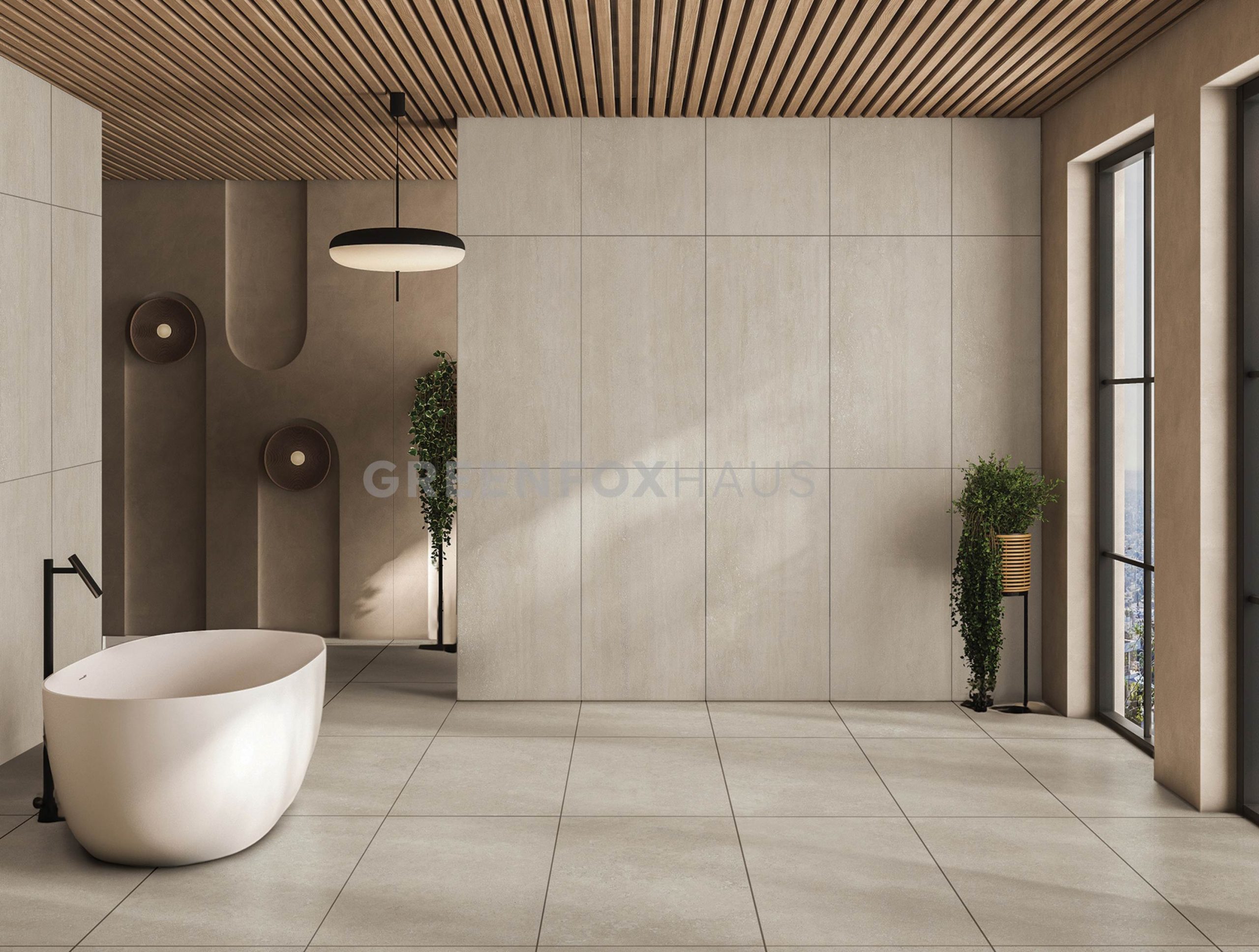 GẠCH ỐP LÁT MATT VÂN TRAVERTINE TONE KEM GF37.GGOY01 (600×600mm / 600×1200mm)