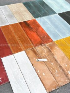 GẠCH THẺ TRANG TRÍ BÓNG LƯỢN (75×300MM)