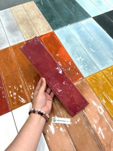 GẠCH THẺ TRANG TRÍ BÓNG LƯỢN (75×300MM)