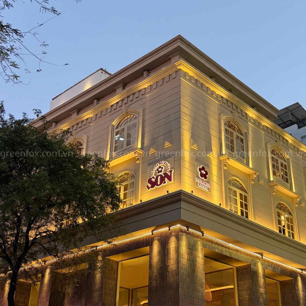 Dự án tiêu biểu Nhà hàng SON Quận 1 sử dụng gạch ốp lát và gạch trang trí cao cấp từ Greenfox