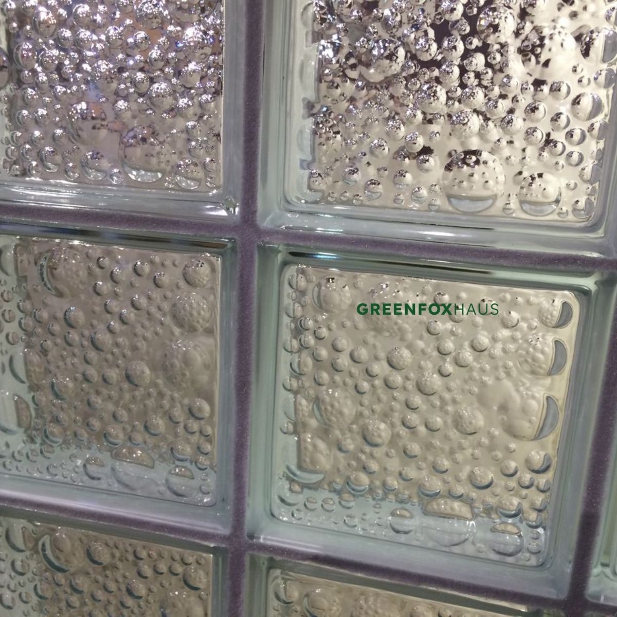 kích thước gạch kính lấy sáng vân bubble tạo hiệu ứng tán xạ ánh sáng cho ô kính lấy sáng nội thất