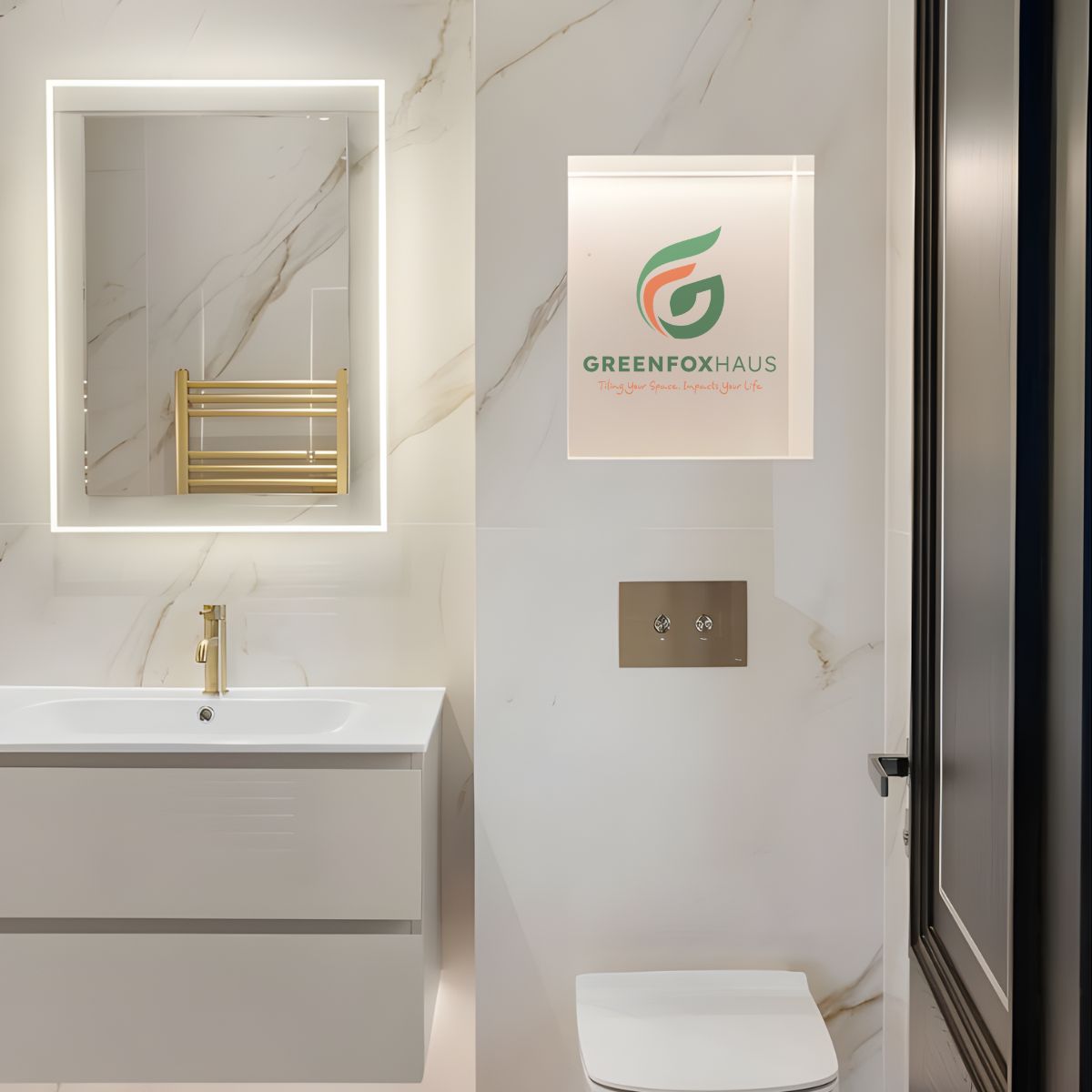 gạch ốp nhà vệ sinh 30x60 vân marble sang trọng, gạch ốp tường vệ sinh cao cấp