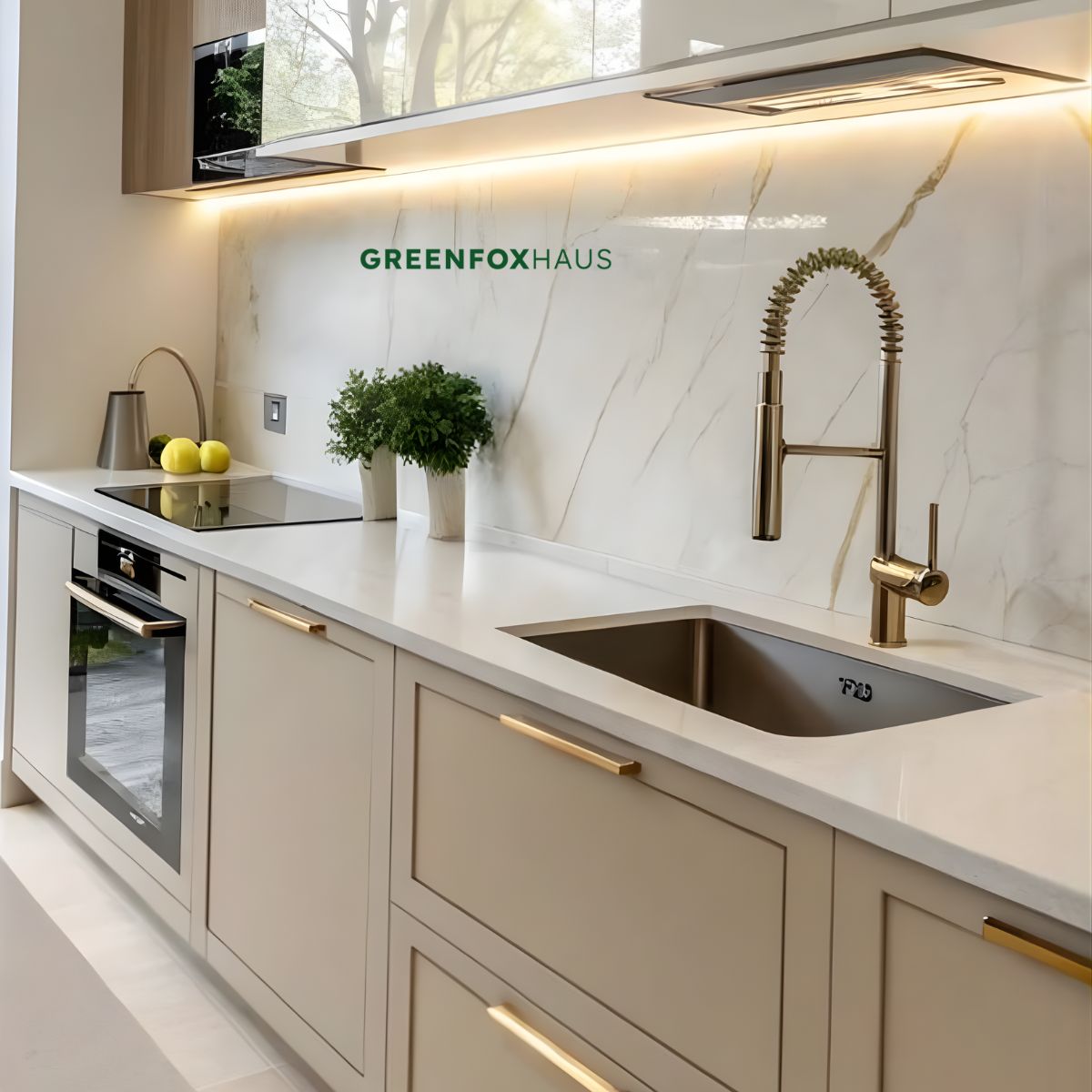 gạch ốp tường 30x60 vân đá marble sáng cho khu vực bếp cao cấp