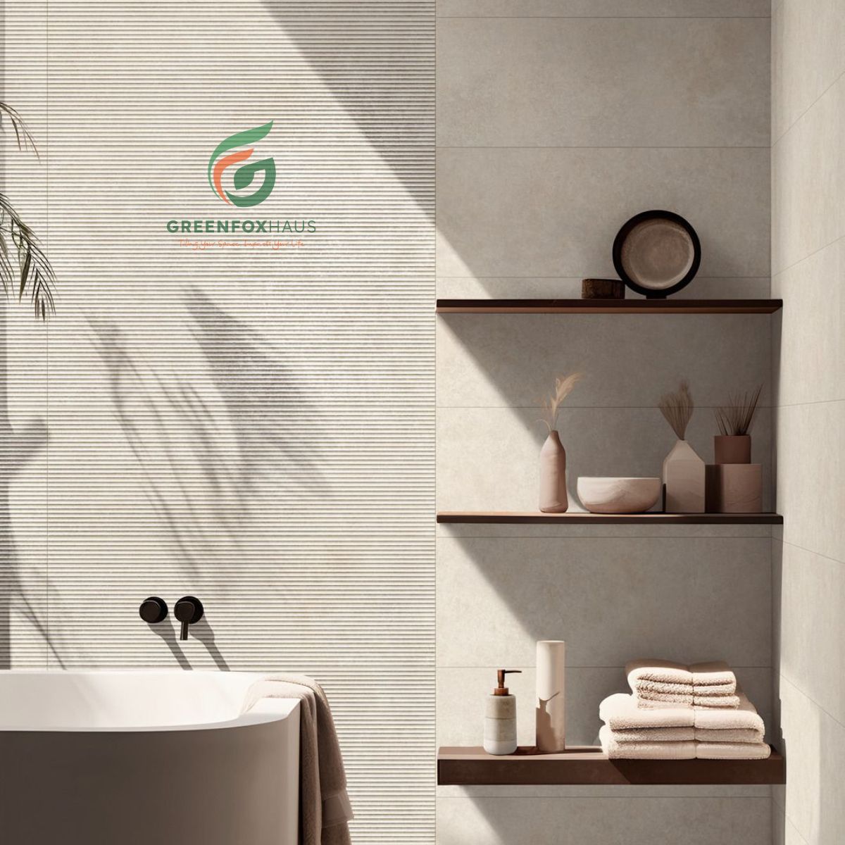 gạch ốp tường 30x60 phòng tắm chống ẩm thay thế sơn nước truyền thống