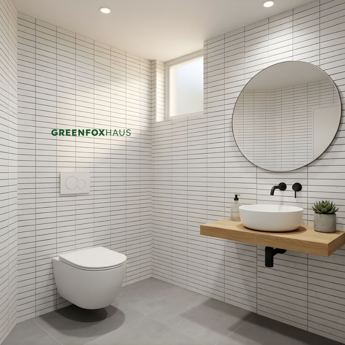 gạch ốp nhà vệ sinh gạch thẻ trắng kẻ ngang gạch ốp nhà vệ sinh tối giản hiện đại gạch ốp nhà vệ sinh đẹp cho wc nhỏ