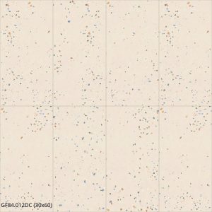 GẠCH ỐP LÁT MATT VÂN XI MĂNG TERRAZZO MÀU KEM NHẠT (300x600mm) GF84.012 / GF84.012DC