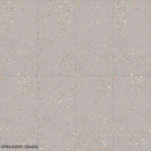 GẠCH ỐP LÁT MATT VÂN XI MĂNG TERRAZZO MÀU XÁM BE (300x600mm) GF84.020 / GF84.020DC