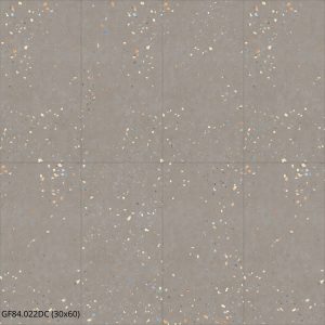 GẠCH ỐP LÁT MATT VÂN XI MĂNG TERRAZZO MÀU XÁM ĐẬM (300x600mm) GF84.022 / GF84.022DC
