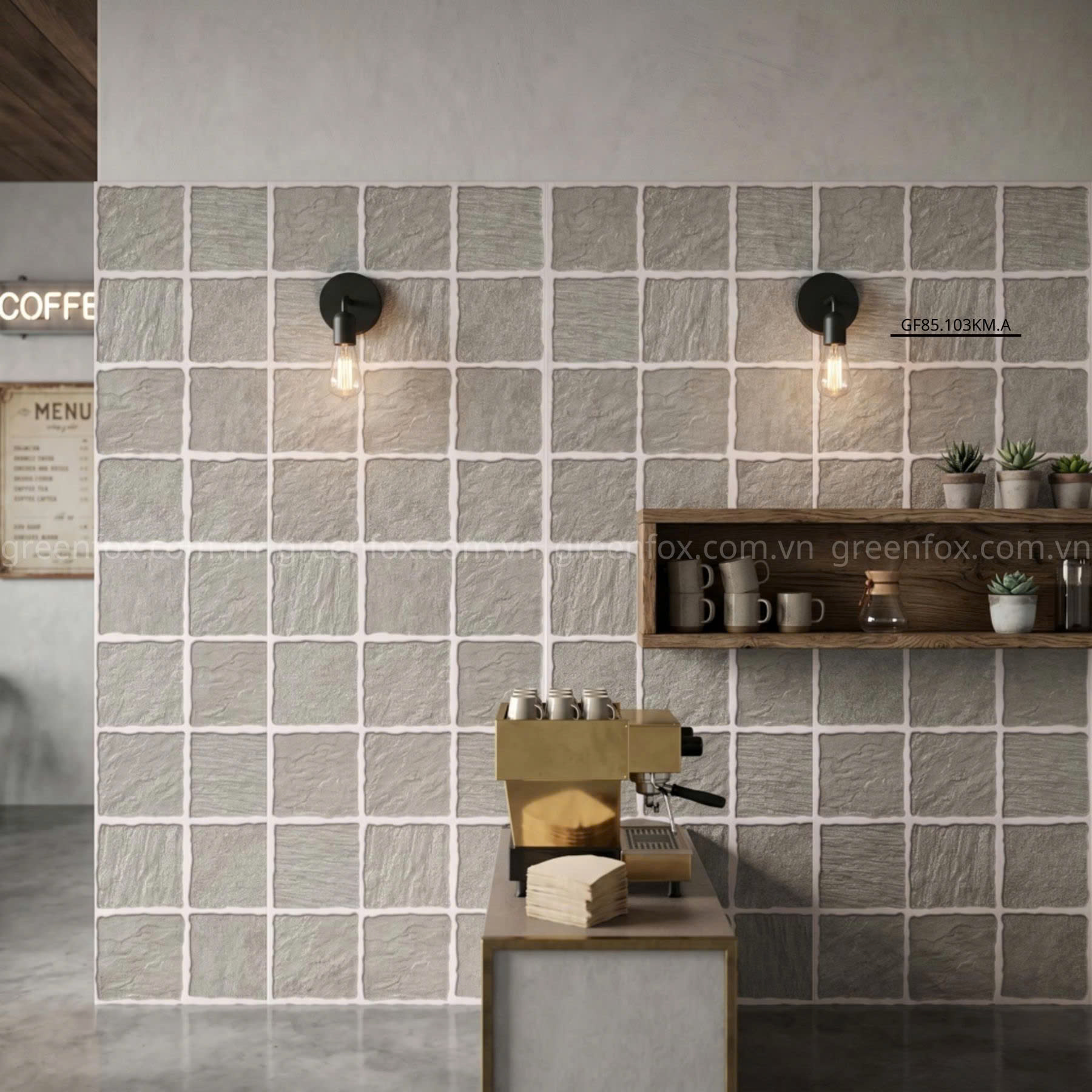 GẠCH ỐP LÁT TRANG TRÍ MOSAIC GIẢ ĐÁ GF85.103KM.A (300x600mm)