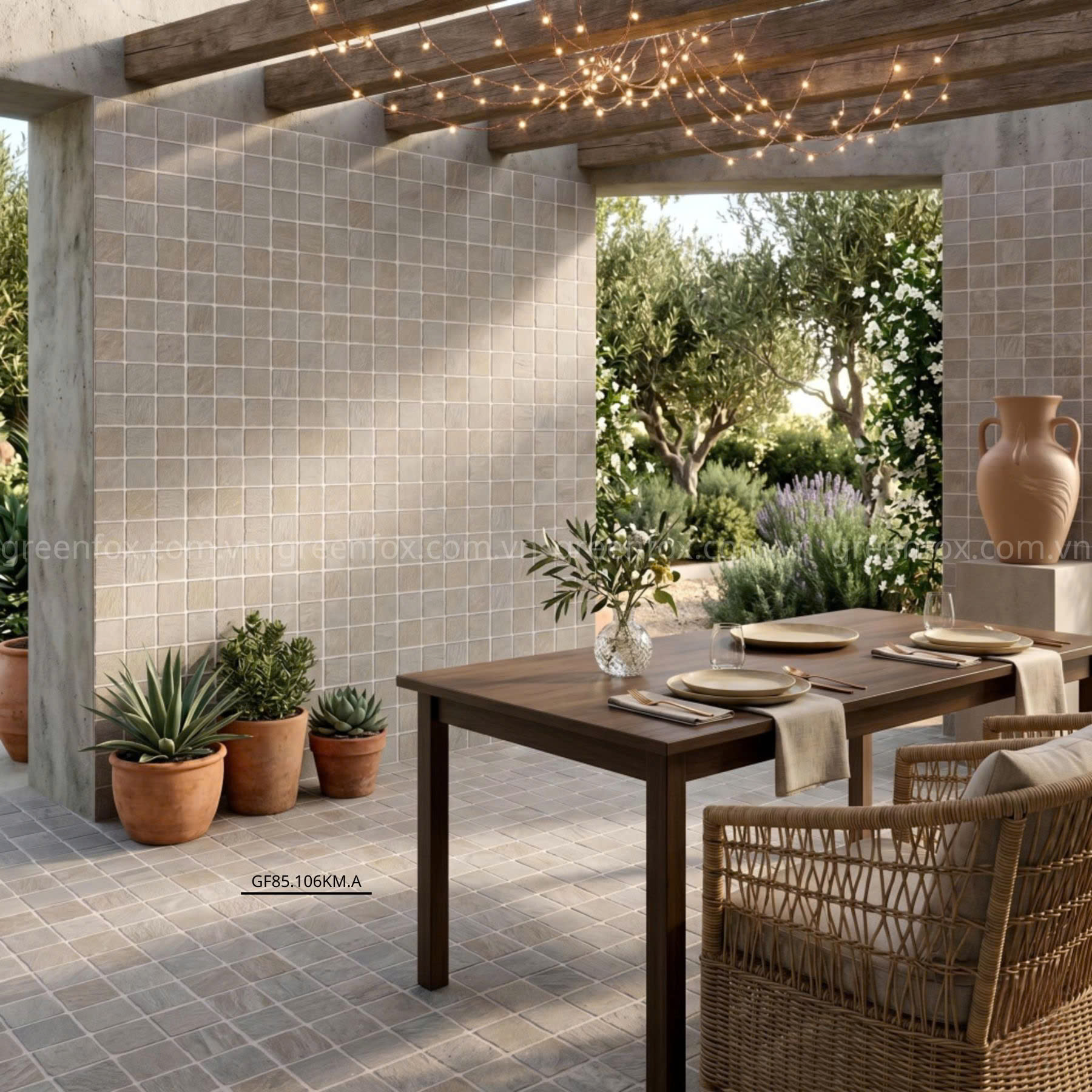 GẠCH ỐP LÁT TRANG TRÍ MOSAIC GIẢ ĐÁ GF85.106KM.A (300x600mm)