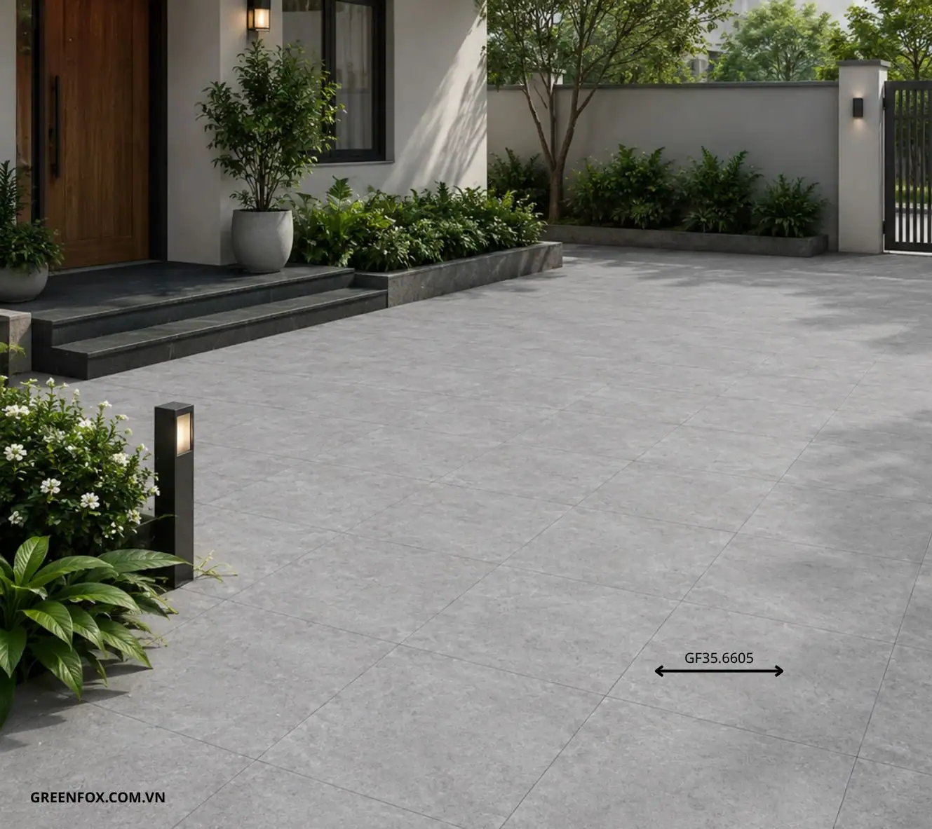 Gạch Lót Sân 600x600x20mm Matt Porcelain