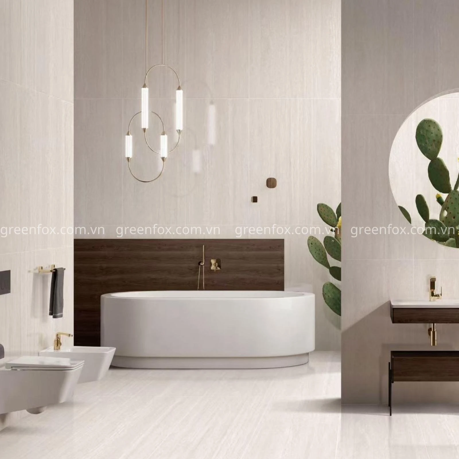 GẠCH ỐP LÁT VÂN TRAVERTINE MATT GF7.Q01 (600x1200mm)