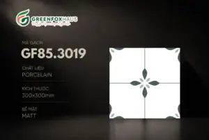 GẠCH BÔNG PORCELAIN MATT HỌA TIẾT CỔ ĐIỂN GF85.3019 (300x300mm)