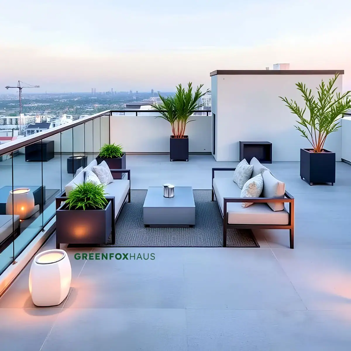Mẫu gạch lát sân thượng đẹp vân đá màu xám nhám mờ chống trượt cho ngoại thất tối giản