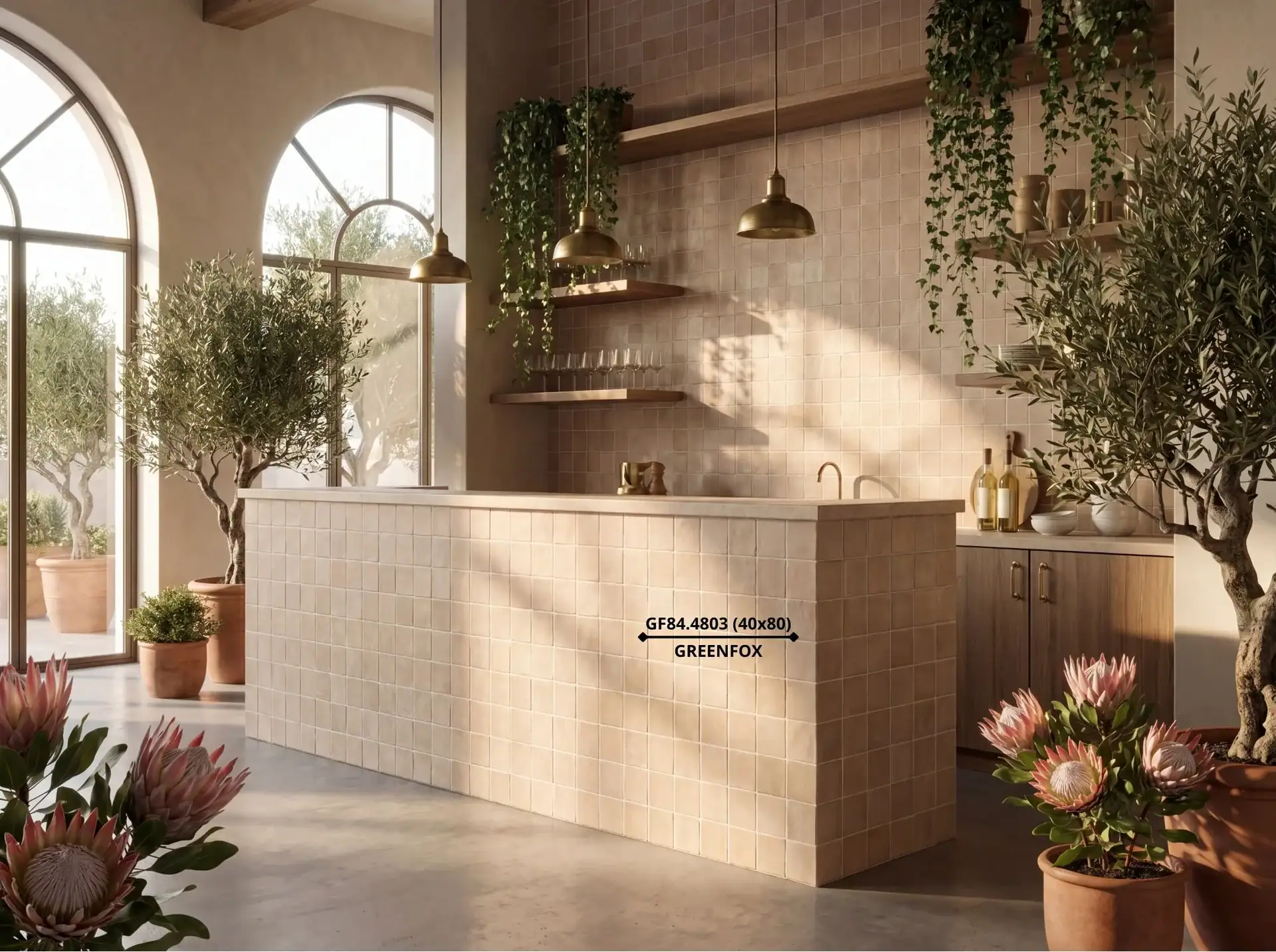 GẠCH ỐP LÁT MATT VÂN GIẢ THẺ MÀU BEIGE CÁT GF84.4803 (400X800MM)