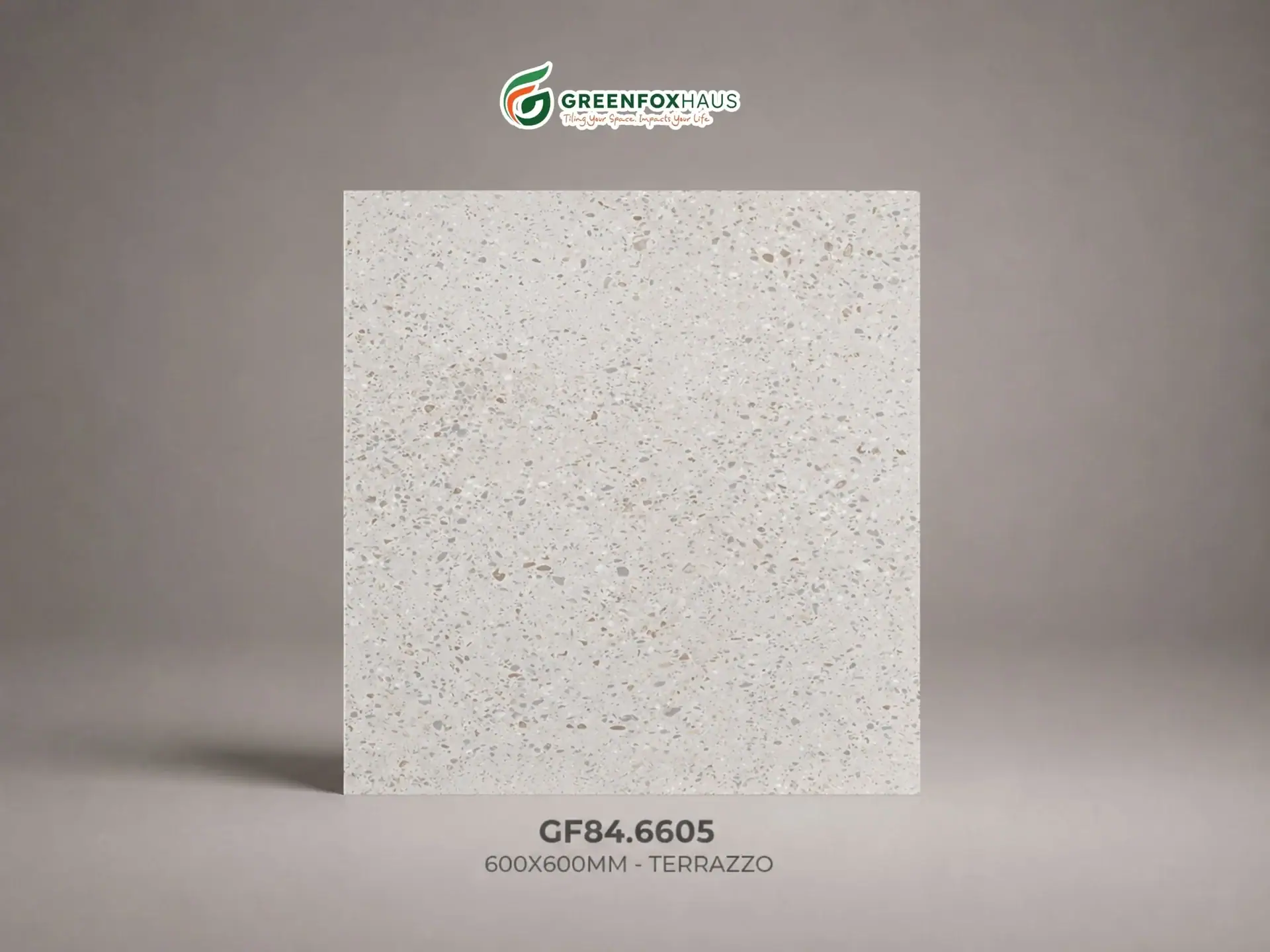Alternative view of GẠCH ỐP LÁT PORCELAIN VÂN TERRAZZO MÀU BE NHẠT GF84.6605 (600X600MM)