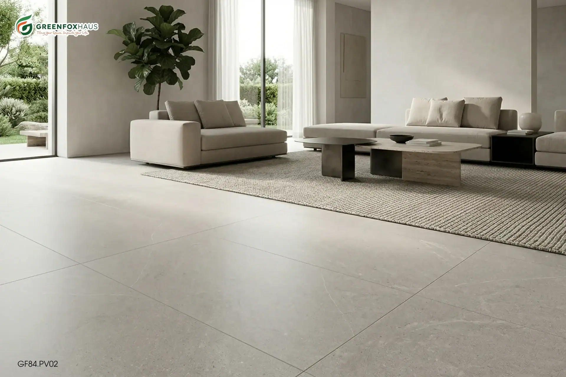 GẠCH ỐP LÁT MATT VÂN ĐÁ MARBLE MÀU XÁM NHẠT GF84.PV02 (600X1200MM)