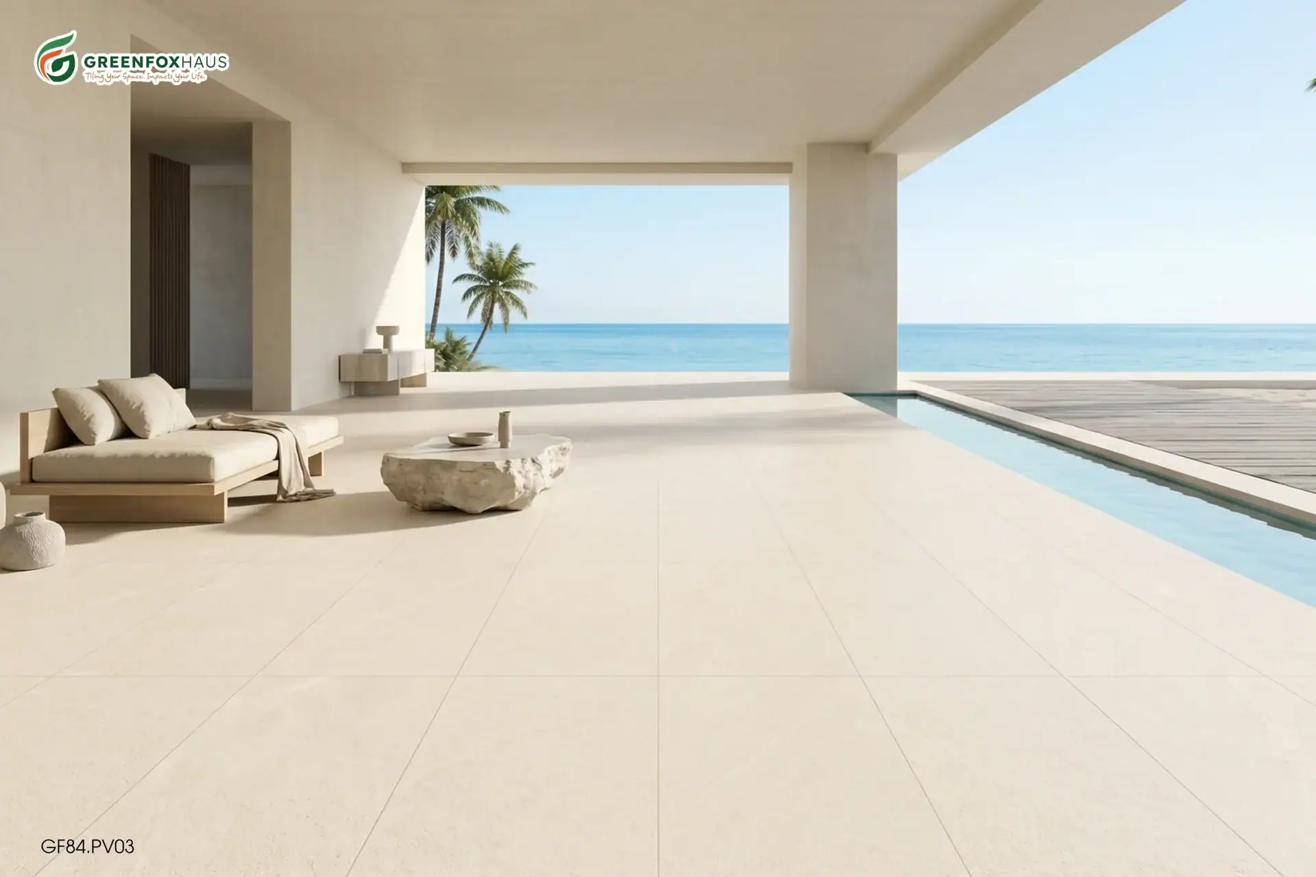 GẠCH ỐP LÁT MATT VÂN ĐÁ MARBLE MÀU KEM SÁNG GF84.PV03 (600X1200MM)