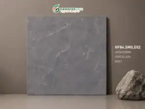 GẠCH ỐP LÁT PORCELAIN MATT VÂN ĐÁ MÀU GHI XÁM GF84.SMILE02 (600×600MM)