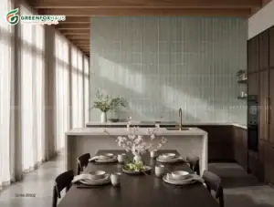 GẠCH ỐP LÁT MATT VÂN GIẢ THẺ MÀU XANH MINT GF84.SRS02 (400X800MM)