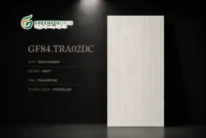 GẠCH ỐP LÁT MATT VÂN SỌC TRAVERTINE MÀU XÁM NHẠT GF84.TRA02DC (600X1200MM)